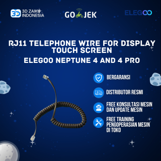 Original ELEGOO Neptune 4 and 4 Pro RJ11 Telephone Wire for Display Touch Screen